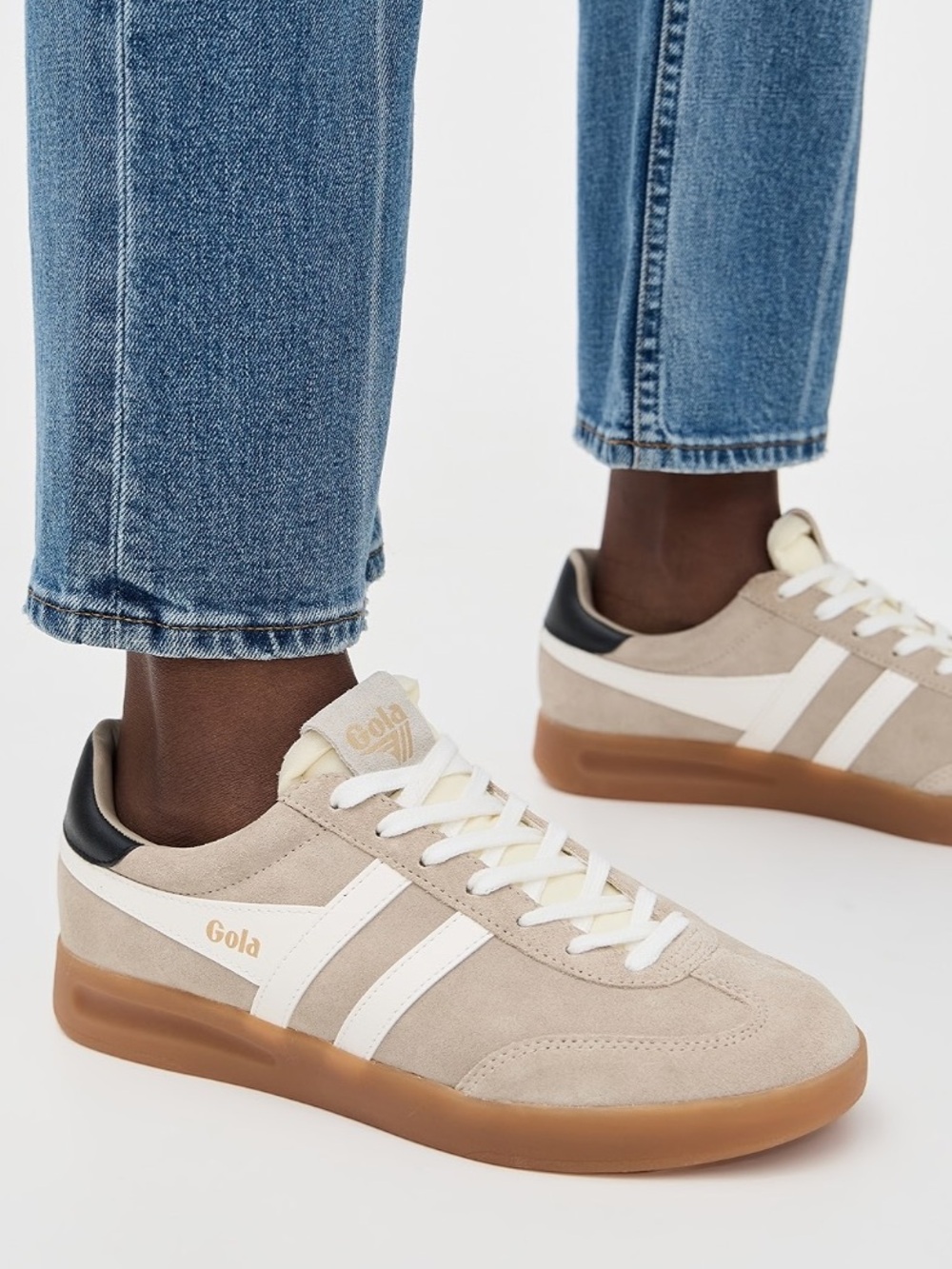NWOT Gola Women's Cyclone Bone/Off White/Black/Gum Sneakers Size 6